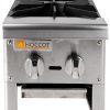2 Burners Gas Stove HOCCOT Dual Fuel Stainless Steel Hot Plate-4
