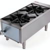 Patriot Gas Hot Plate 2-Burner 50,000 BTU 12-Inch Stainless Steel-1