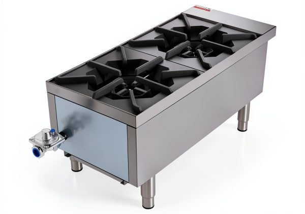 Patriot Gas Hot Plate 2-Burner 50,000 BTU 12-Inch Stainless Steel-1