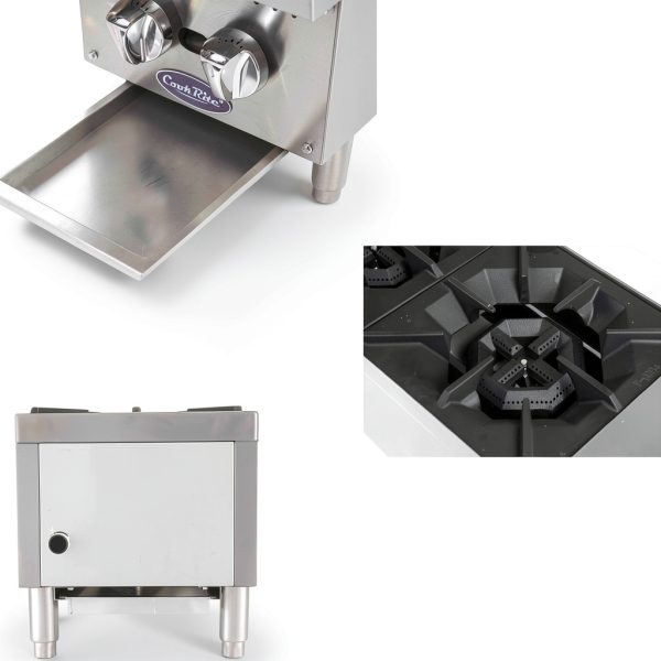 Atosa CookRite ACHP-2 12" Vertical Gas Hot Plate 2 Burner 64k BTU-4