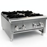 STEELBUS 24'' Heavy Duty Commercial Hot Plate 4 Burner Natural Propane-0