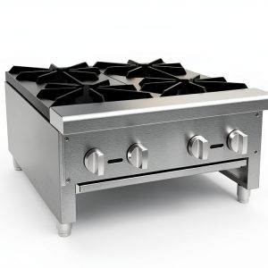 STEELBUS 24'' Heavy Duty Commercial Hot Plate 4 Burner Natural Propane-0