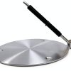 Foldable Embossed Induction Hob Heat Diffuser Upromax 8‑inch Stainless-2