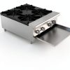 STEELBUS 24'' Heavy Duty Commercial Hot Plate 4 Burner Natural Propane-1