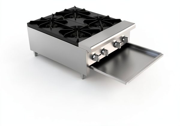 STEELBUS 24'' Heavy Duty Commercial Hot Plate 4 Burner Natural Propane-1