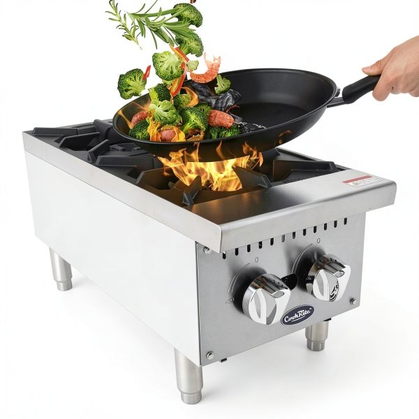 Atosa CookRite ACHP-2 12" Vertical Gas Hot Plate 2 Burner 64k BTU-1