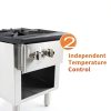 Commercial Single Stock Pot Stove HIPOPLLER 18" Iron Burner 90000 BTU-2