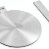 7.87″ inch Heat Diffuser Stainless Steel with Removable Handle, Induction Adapter Plate for Induction Electric Gas Glass Cooktop, Heat Transfer Conduction Plate, Defrosting Frozen Food-0